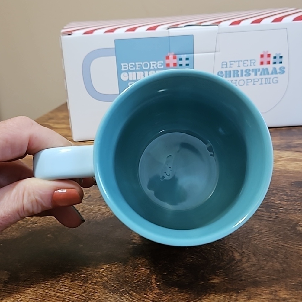 Indigo Christmas First and Last Call Set of Coffee Mug and Stemless Wine Glass - Picture 4 of 11